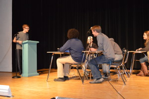 Foreign Language Club performed a skit to encourage students to get involved.